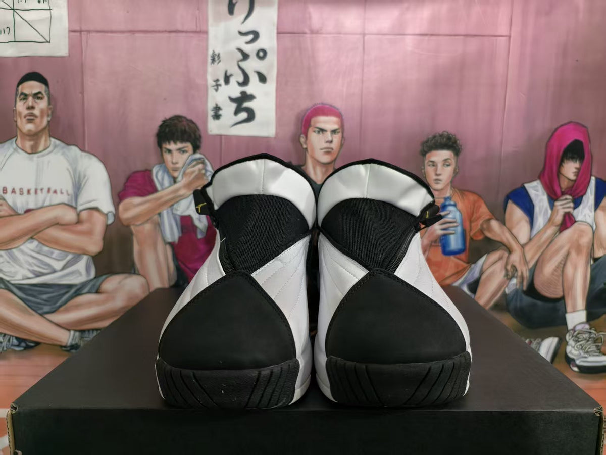 Jordan White Black High-Top Basketball Sneakers
