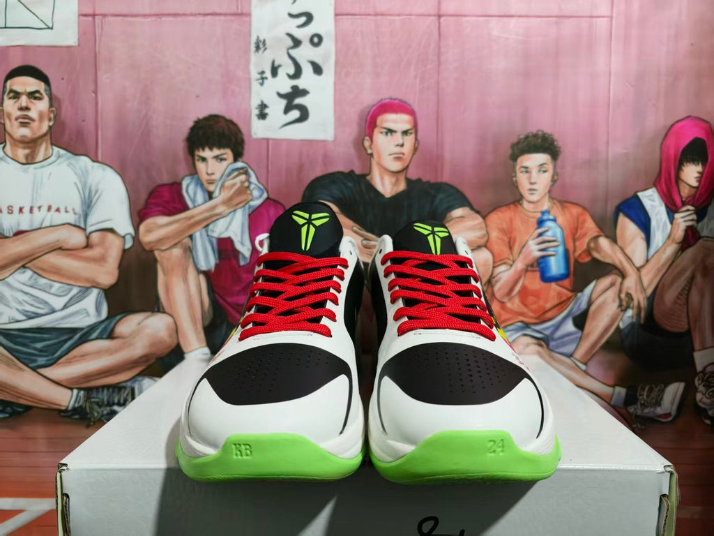 Nike Basketball Sneakers White Fluorescent Green