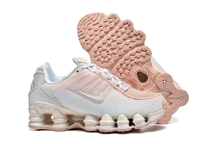 Nike Shox TL Sneakers in White and Pink