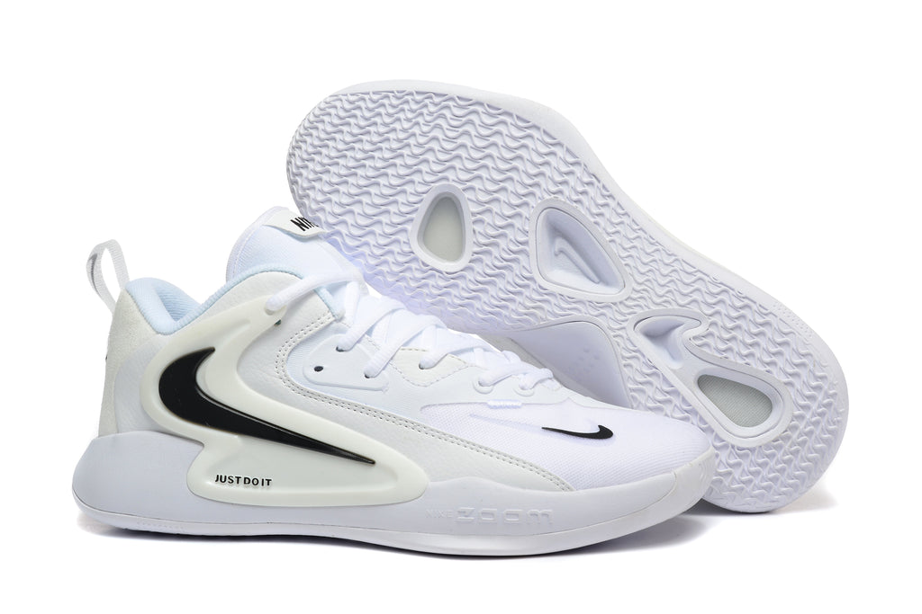 Nike 911 Basketball Sneakers in Black, White, Blue and Red