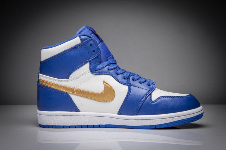 Jordan Air Jordan 1 High Sneakers Blue White Gold