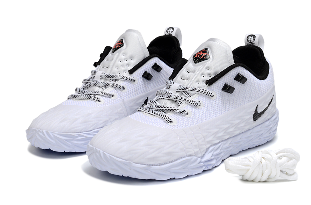 Nike ST Charge Basketball Shoes – White, Black & Grey/Coral