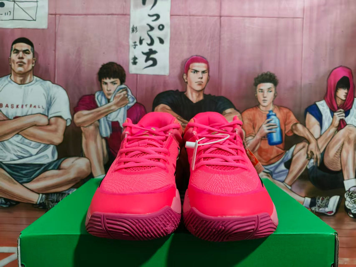 Nike Basketball Shoes in Pink and Orange