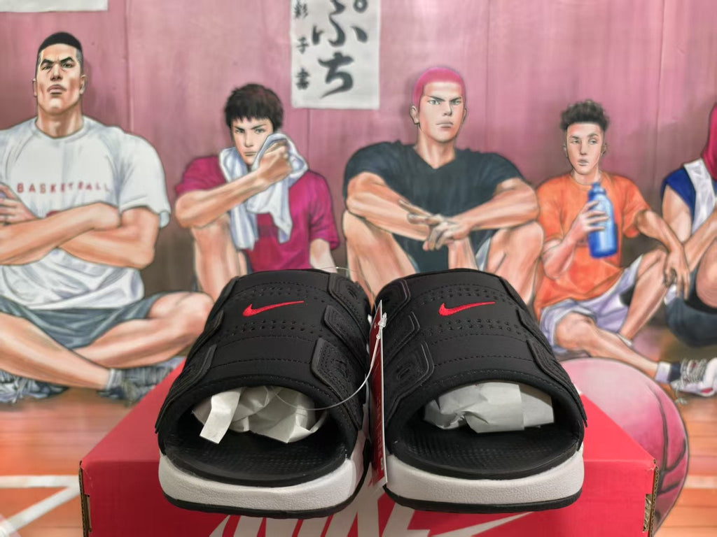 Nike Black and White Slides