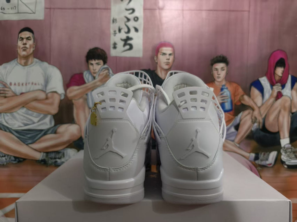 Jordan 4 White High-Top Sneakers