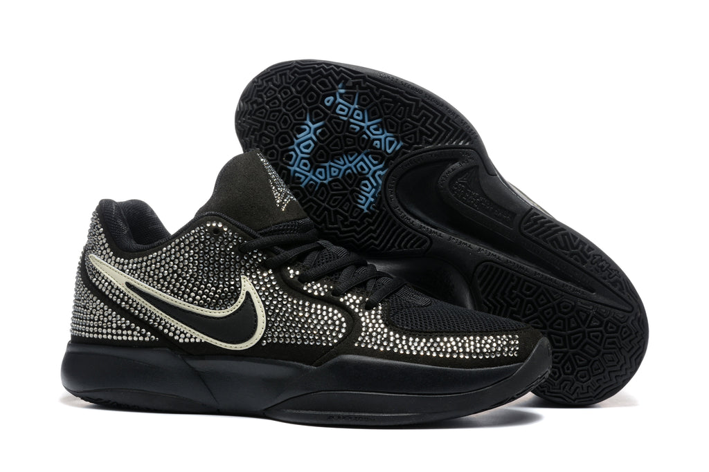 Nike 883 Black Rhinestone Basketball Sneakers