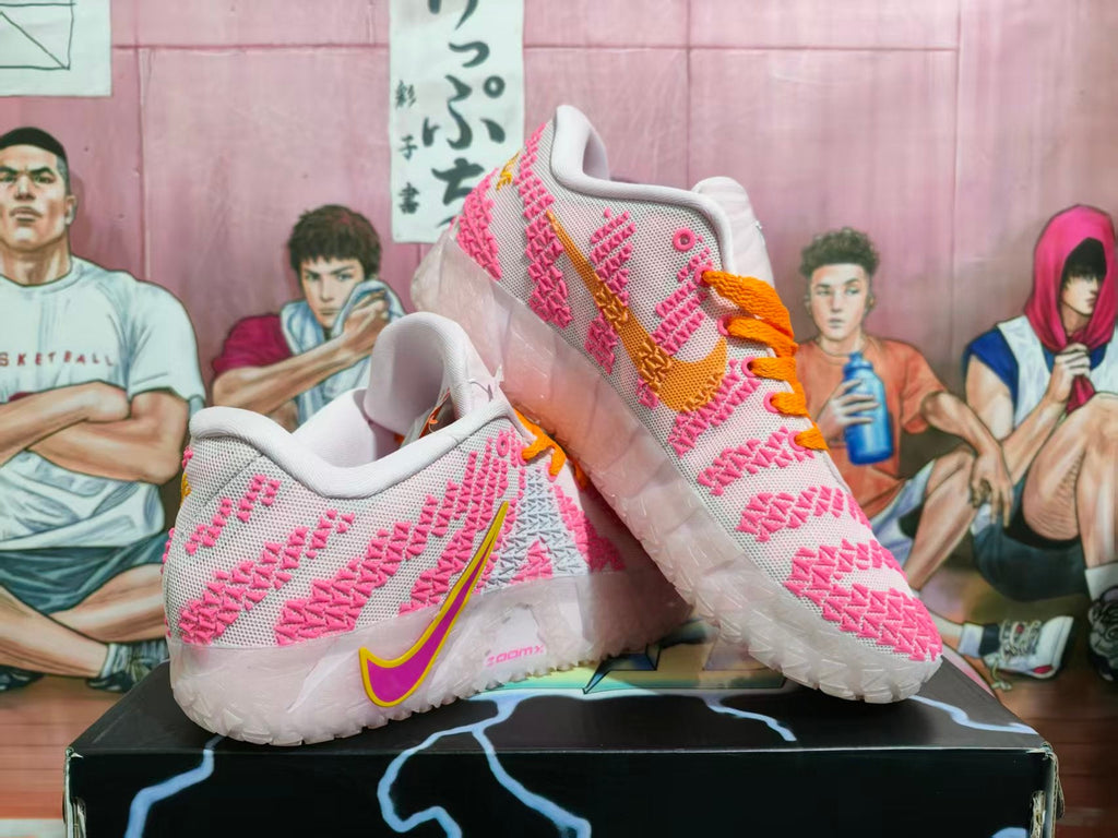 Nike Basketball Shoes Pink White Orange