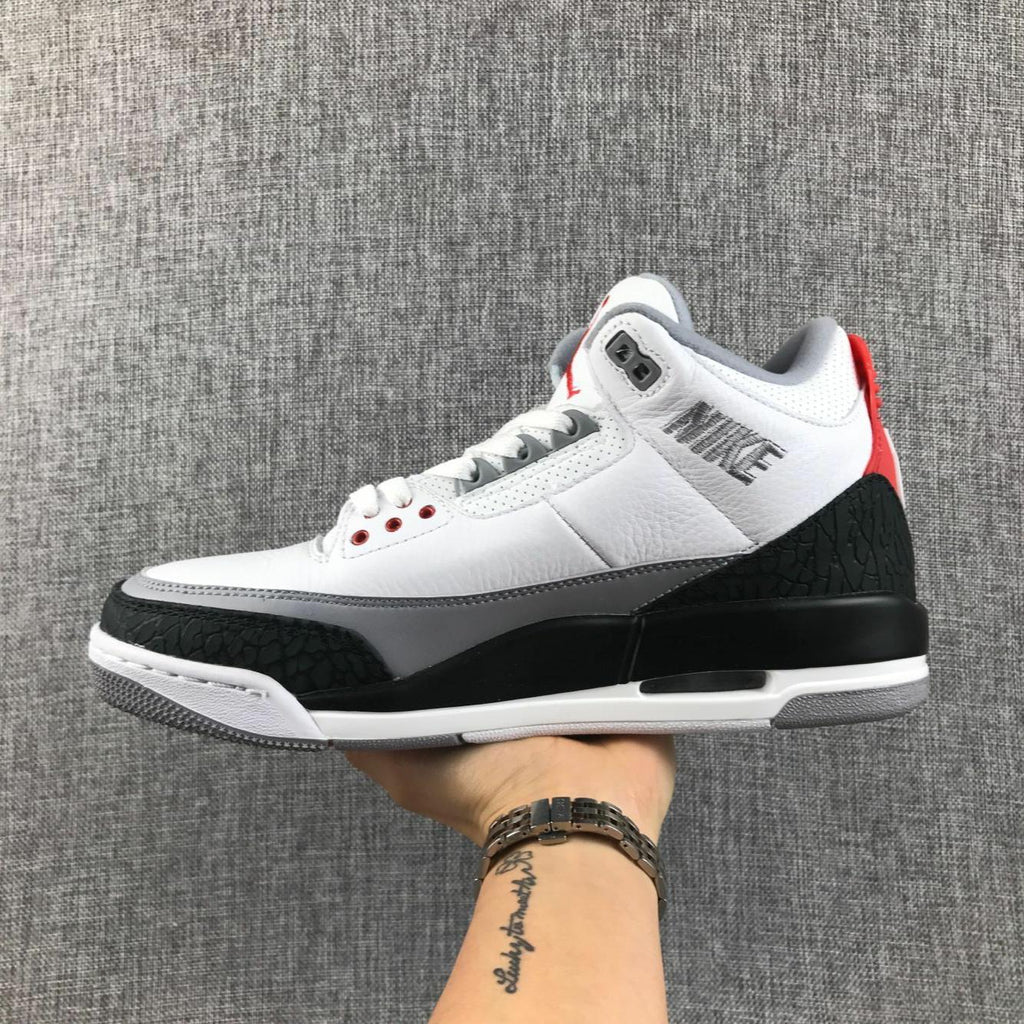 Jordan Air Jordan 3 White Grey Men's Sneakers