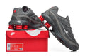 Nike Shox Ride 2 Gray and Red Sneakers
