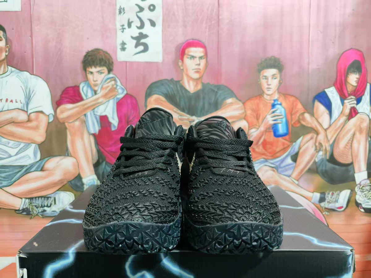 Nike Black and Gold Basketball Sneakers
