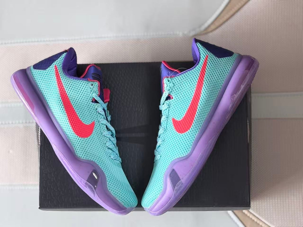 Nike Kobe 10 EYBL Basketball Sneakers Aqua Purple