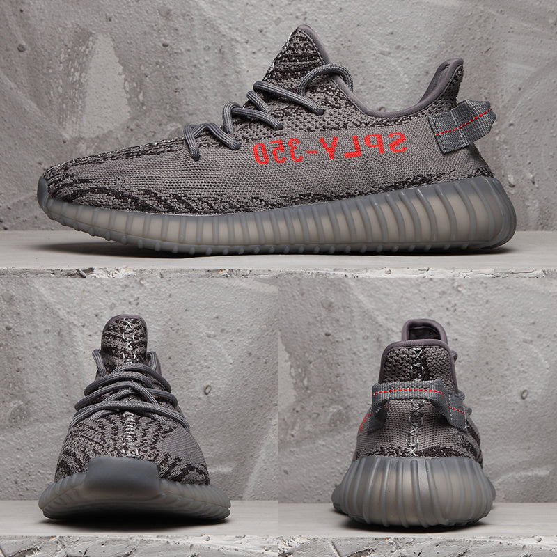 Yeezy 350 V2 Black Grey Zebra Sneakers