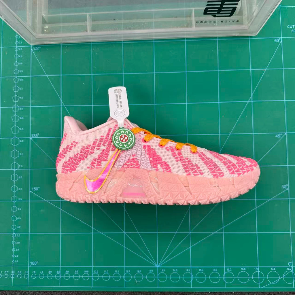Nike Pink and White Basketball Sneakers
