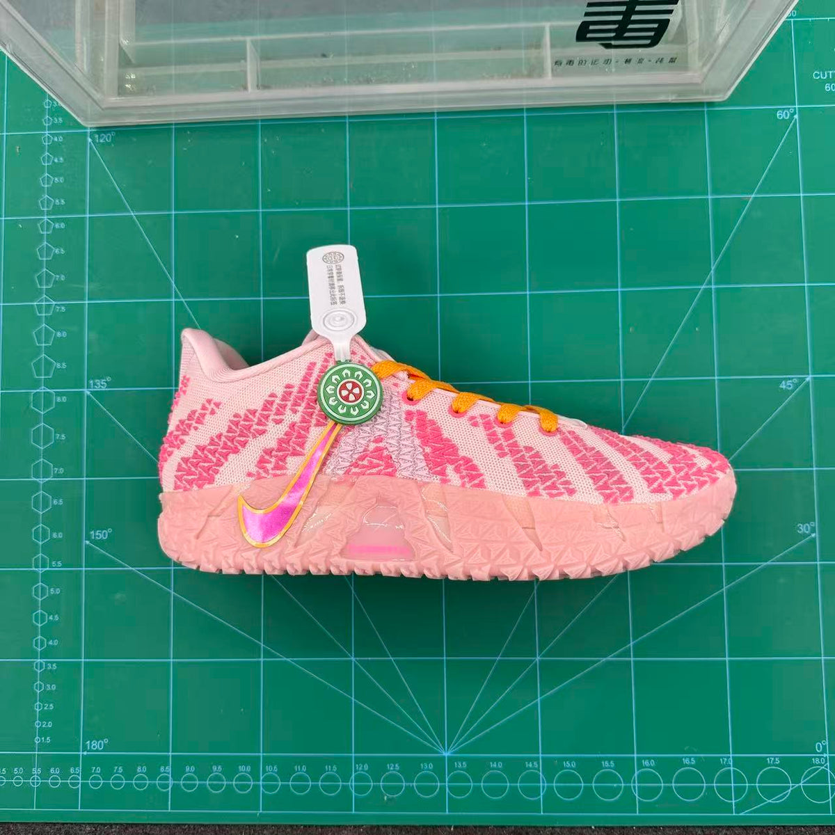 Nike Pink and White Basketball Sneakers
