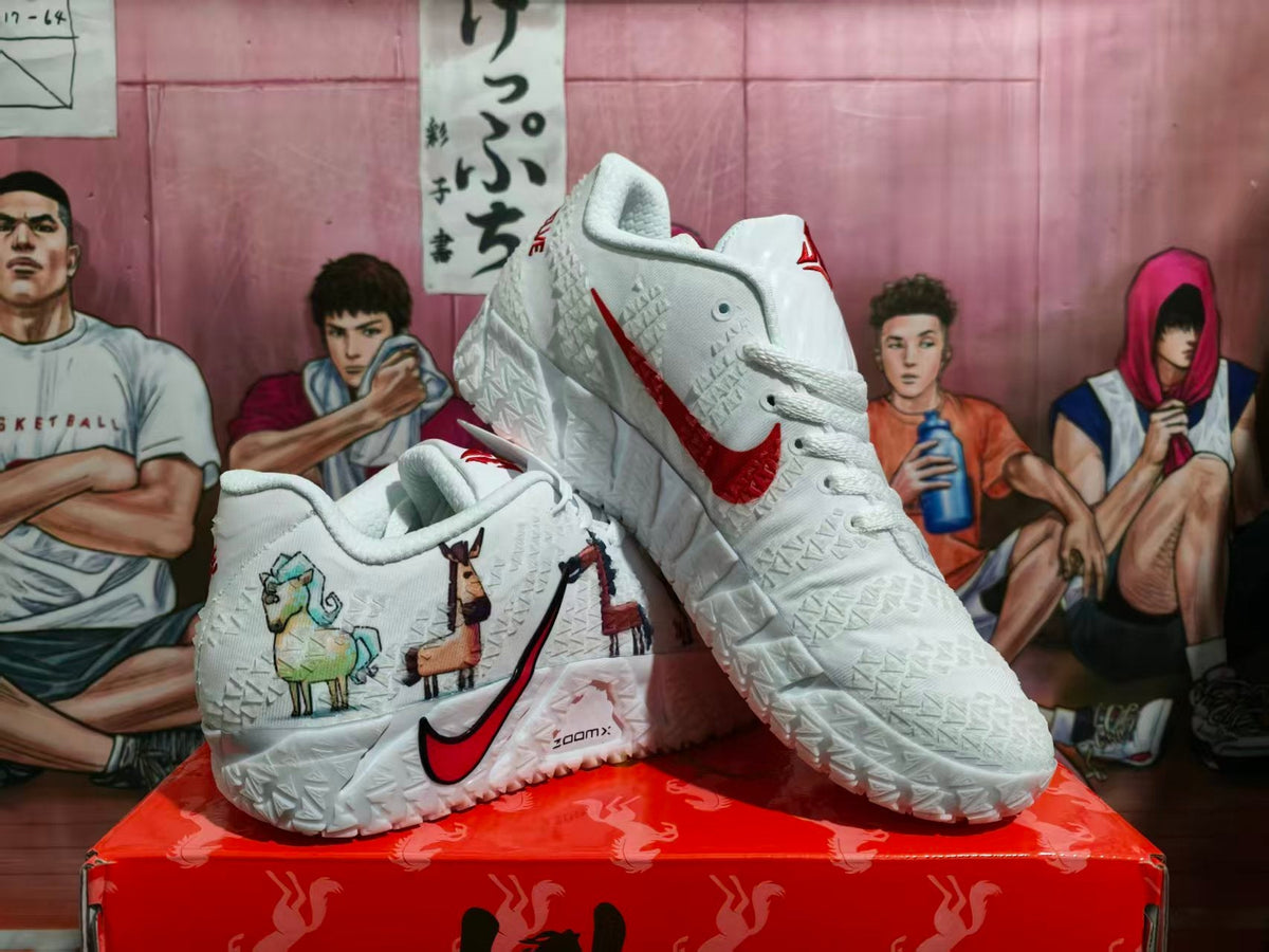 Nike Zoo Basketball Sneakers White Red