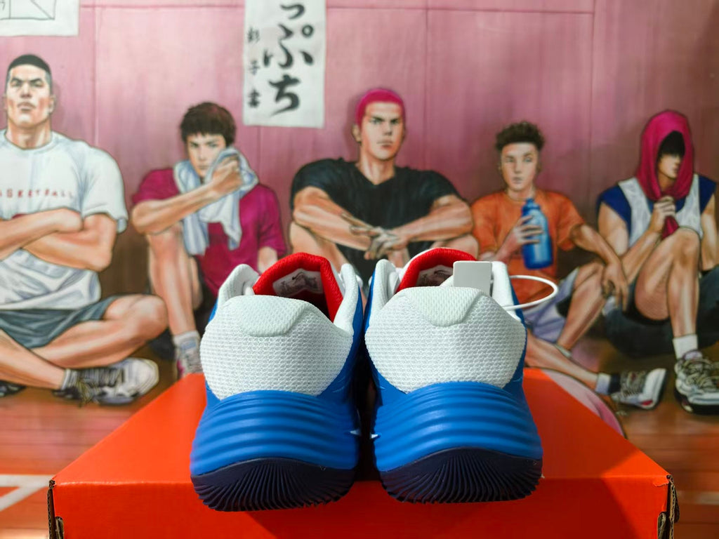 Nike Basketball Shoes in White, Blue and Red