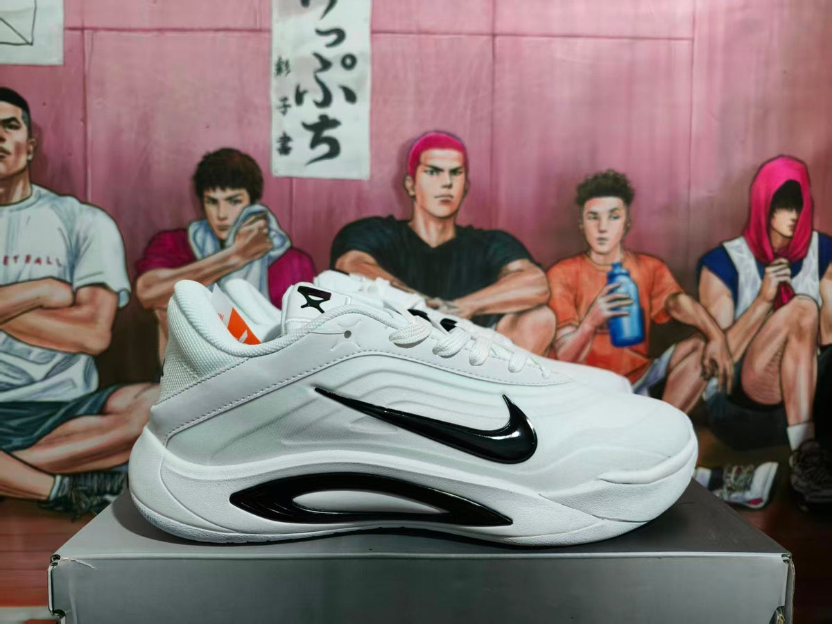 Nike A'ja White and Black Basketball Sneakers