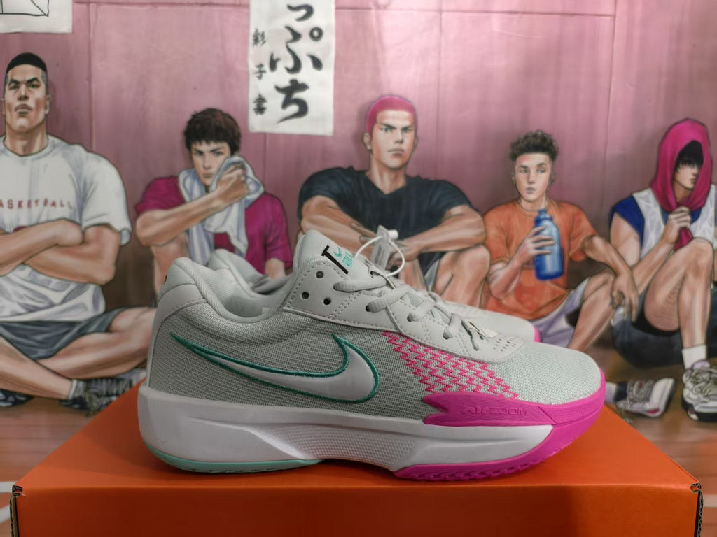 Nike 001 Basketball Sneakers White Blue Pink