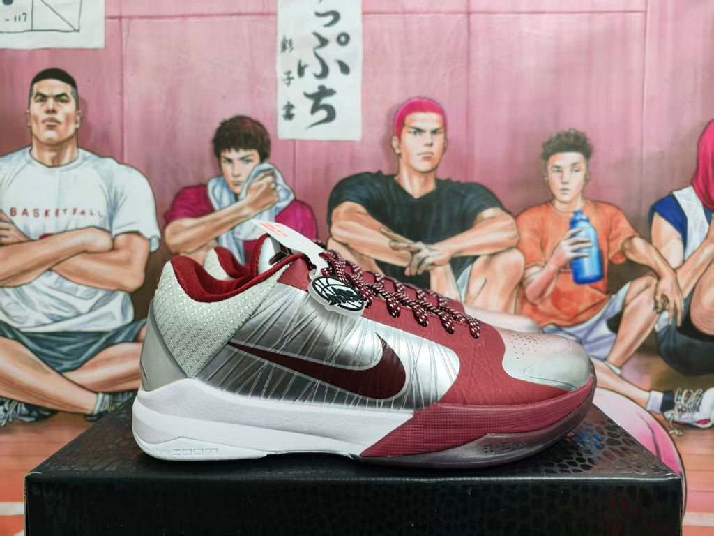 Nike Basketball Sneakers Burgundy Silver White