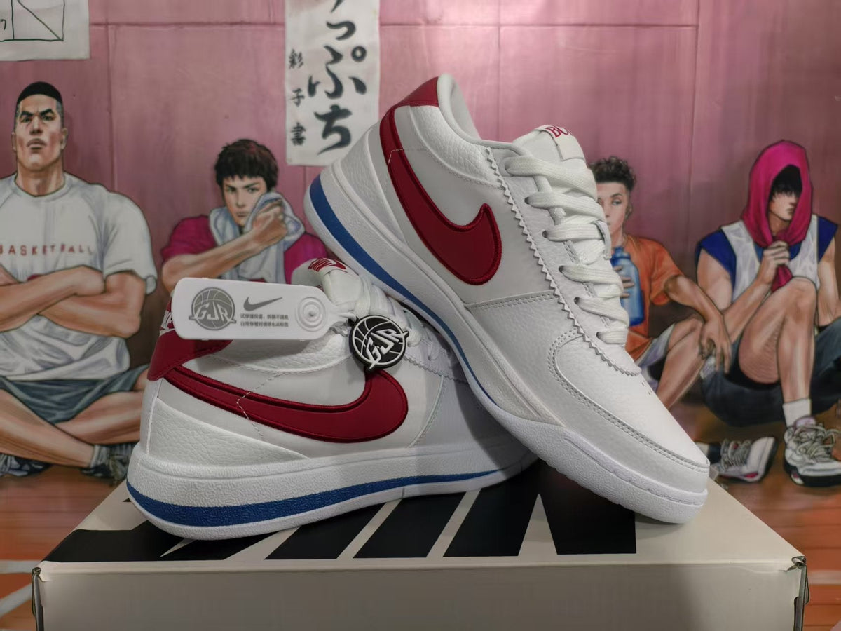 Nike Air Force 1 White Red Blue Sneakers