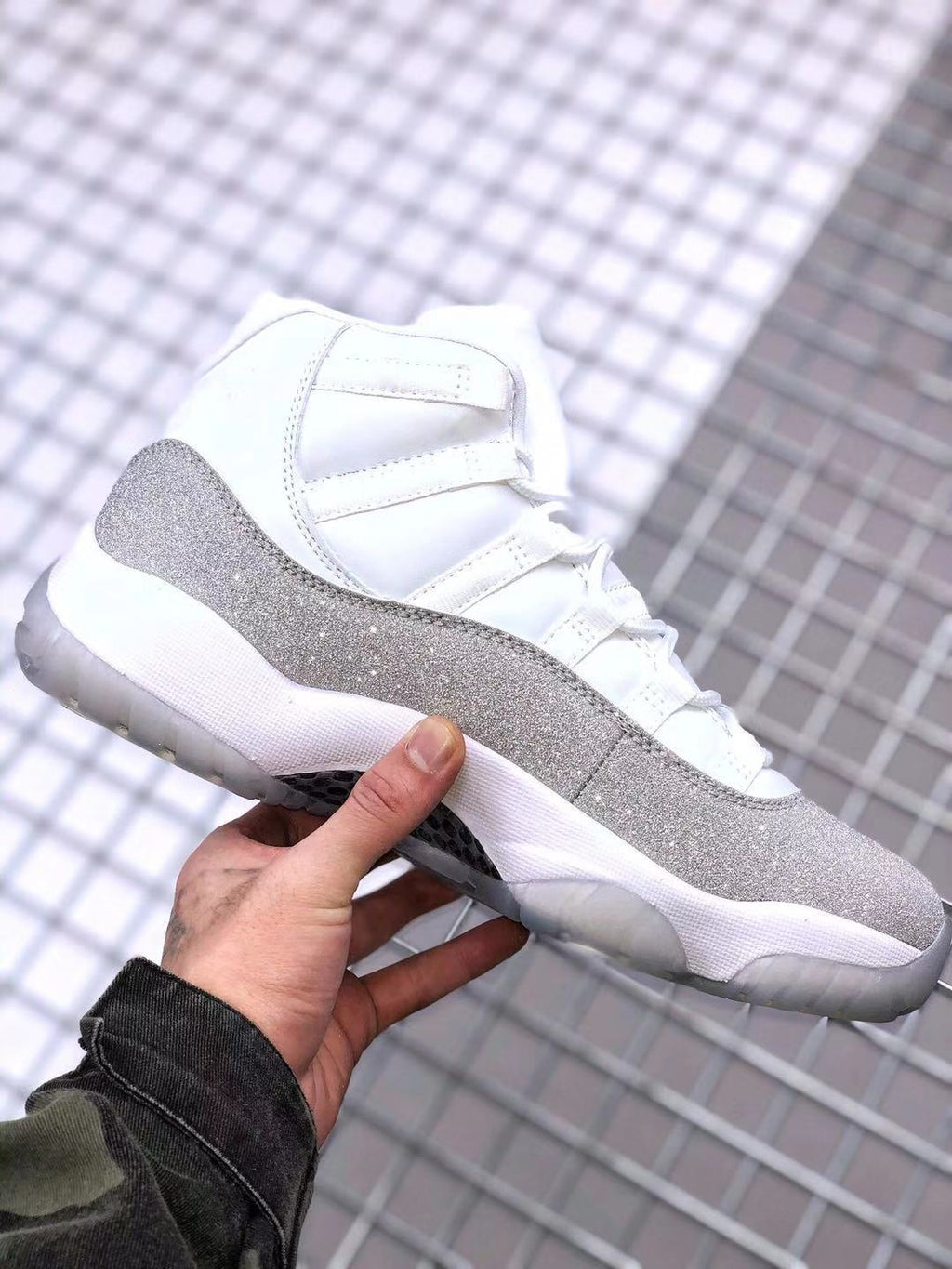 Jordan Air Jordan 11 WMNS White Glitter Sneakers