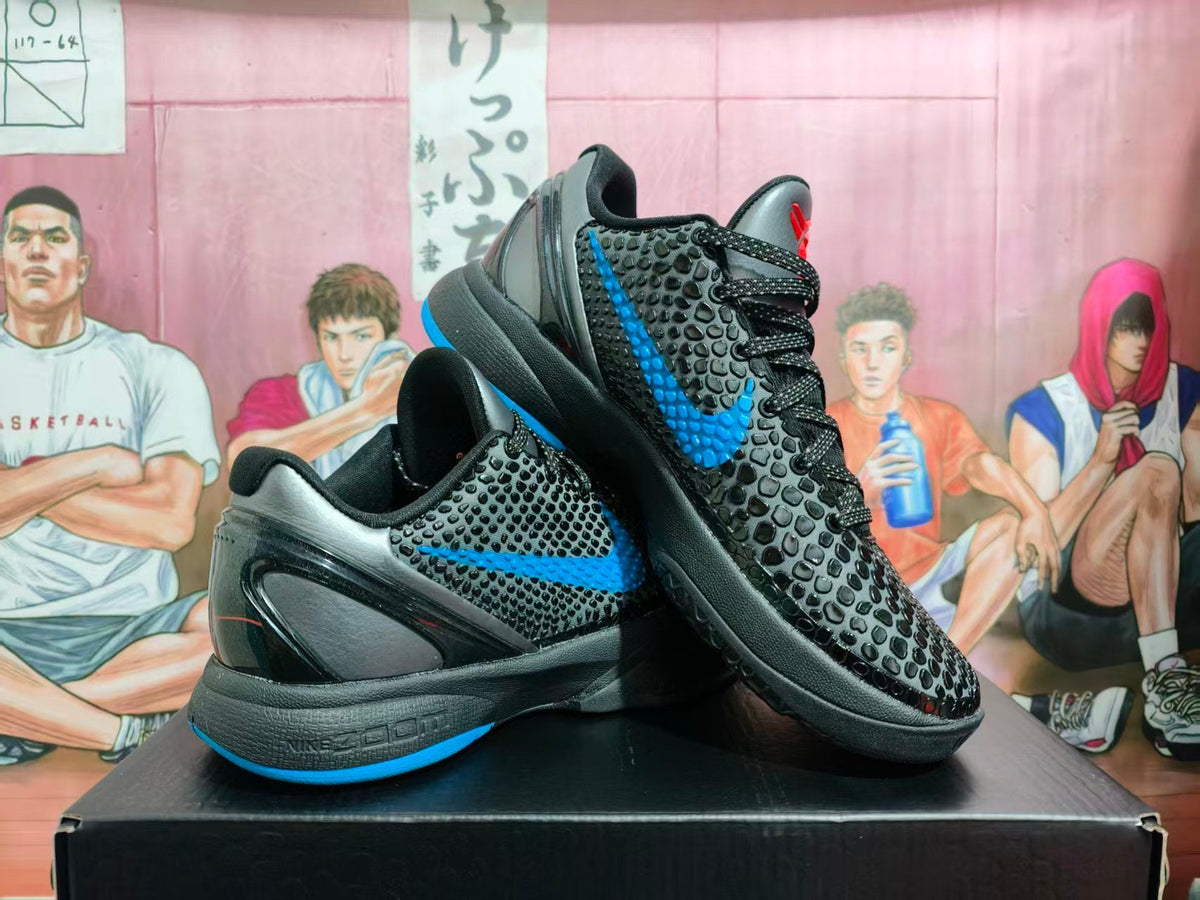 Nike Kobe Basketball Sneakers Black and Blue