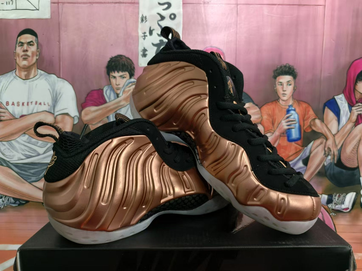 Nike Rose Gold Black Basketball Sneakers