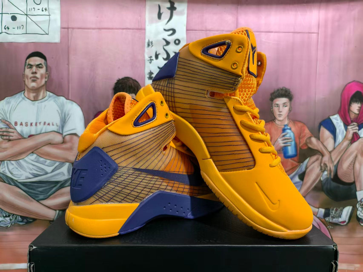 Nike Kobe 5 Basketball Shoes Lakers Purple and Gold
