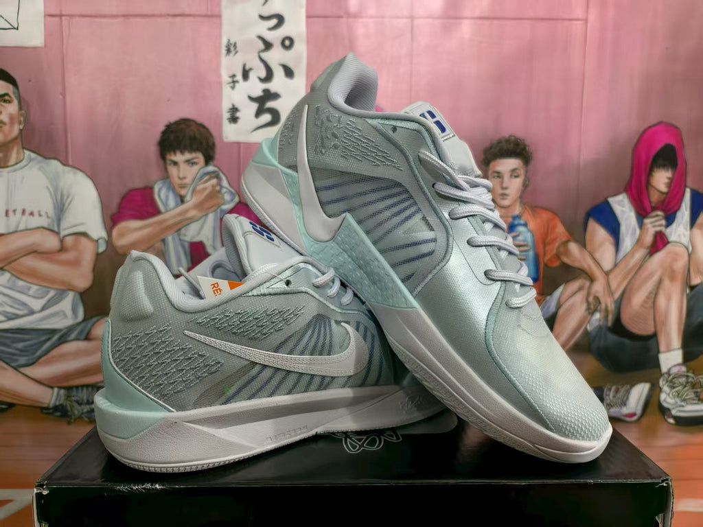 Nike Basketball Sneakers White Gray Blue