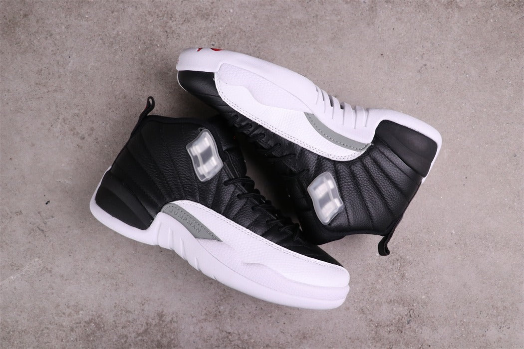 Jordan Air Jordan 12 Reverse Taxi Sneakers Black White 130690-001