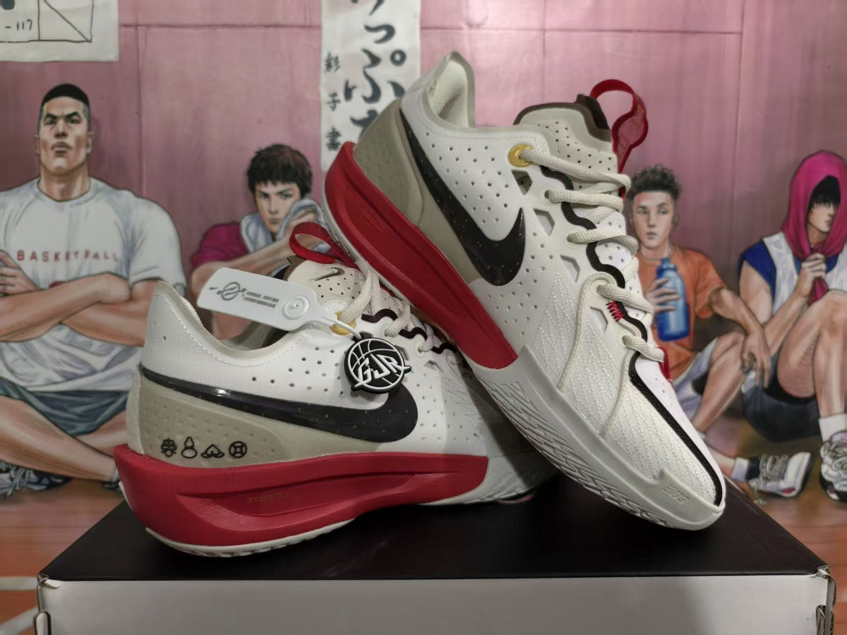Nike Basketball Sneakers White Black Red Snake Year