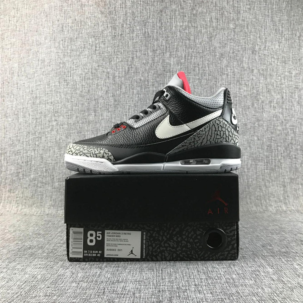Jordan Air Jordan 3 Tinker Black Cement Sneakers