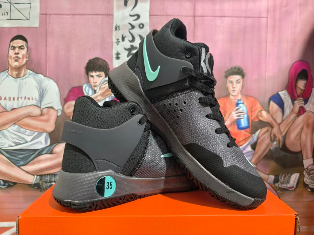 Nike KD Trey 5 Basketball Shoes in Gray and Mint