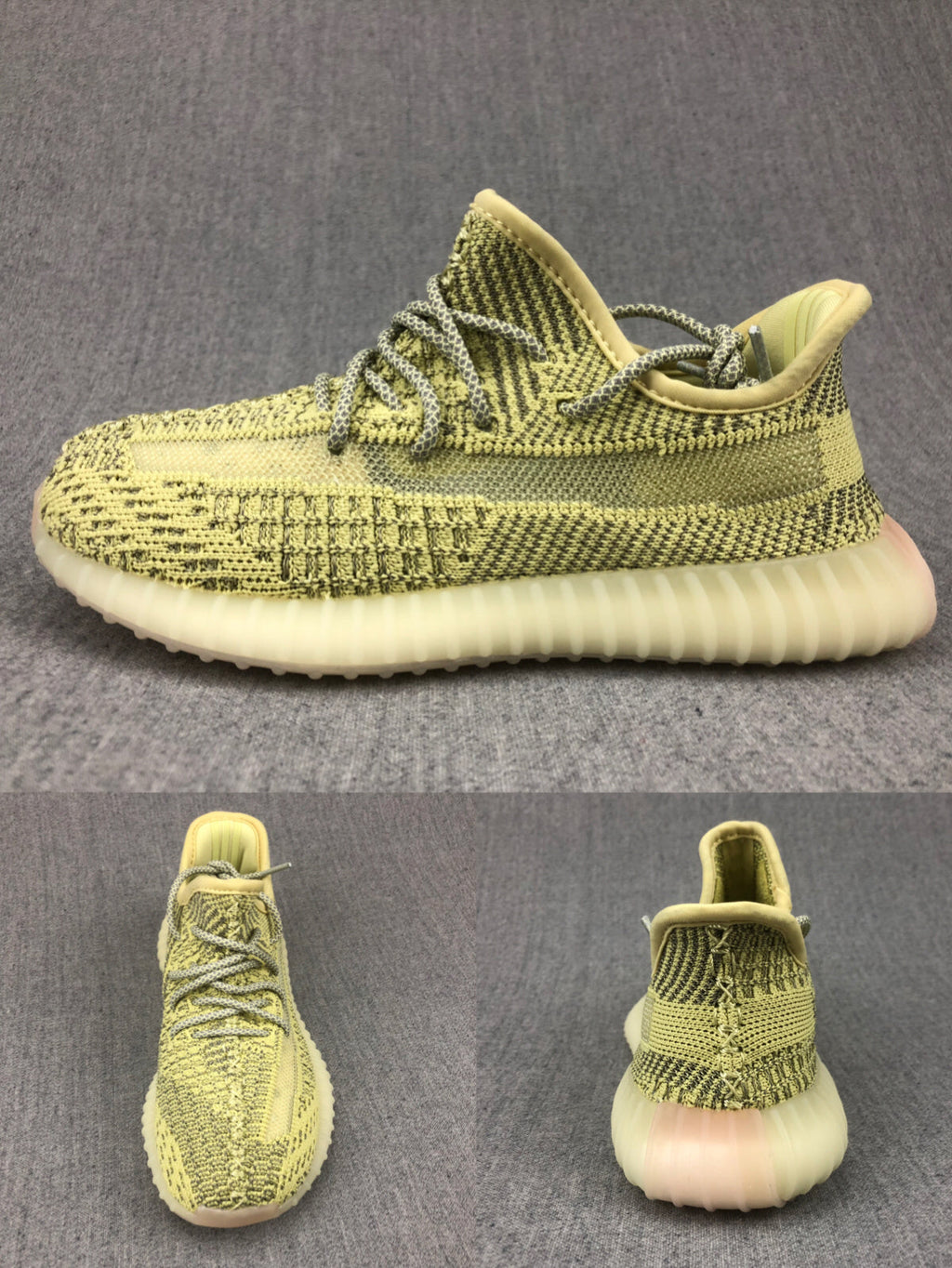 Yeezy 350 V2 Kids Sneakers Angel Ding Yellow