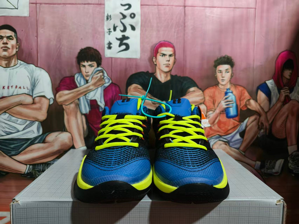 Nike Basketball Sneakers Blue Yellow Orange
