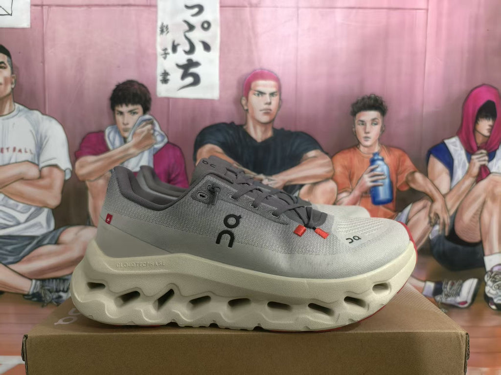 On CloudTec Phase Sneakers in Sandstone and Gray