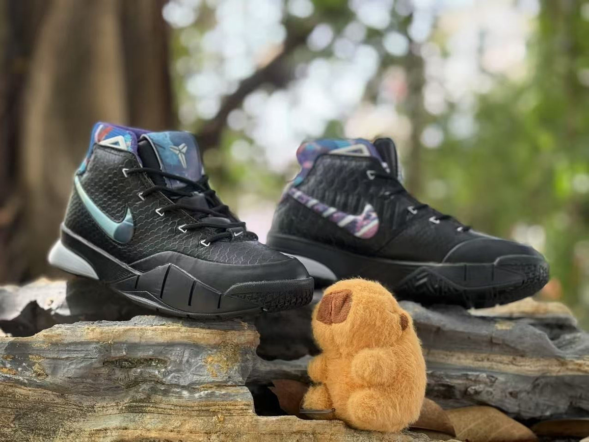 Nike Kobe 1 Kids Basketball Shoes Black Multicolor