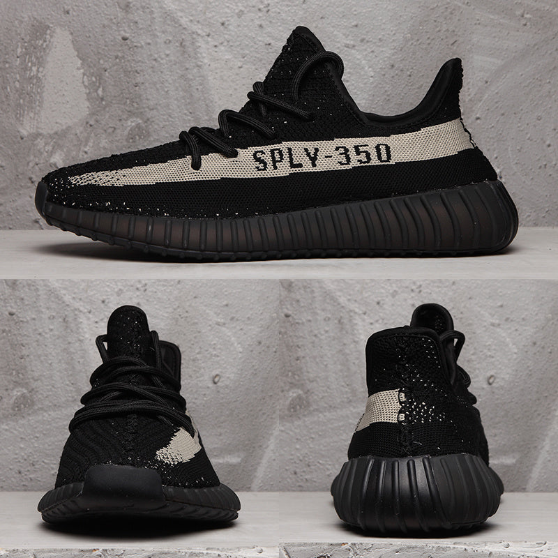 Yeezy 350 V2 Black White Sneakers SPLY-350