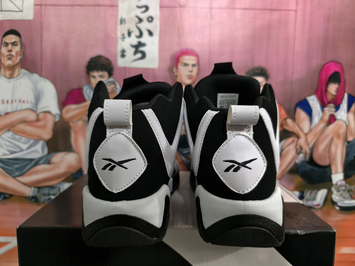 Reebok Black and White Basketball Sneakers