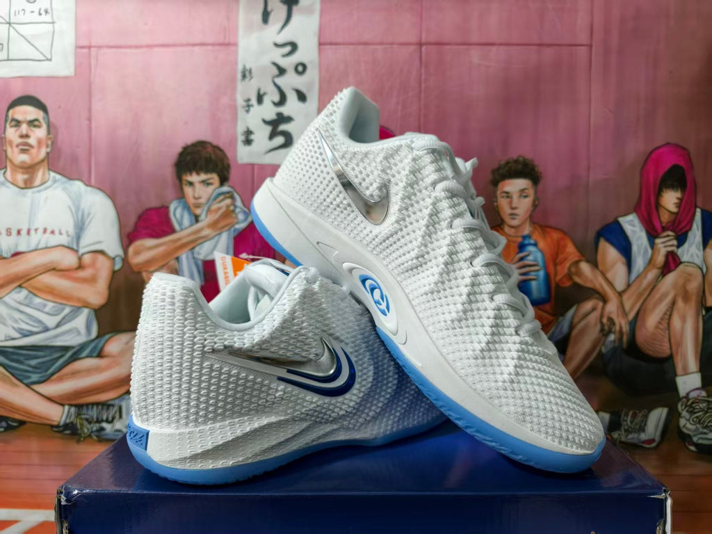 Nike Kobe 8 Basketball Shoes White and Blue