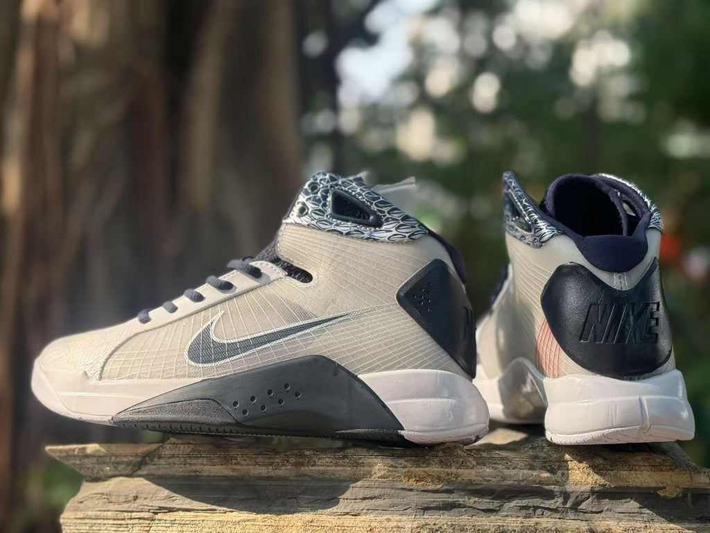 Nike HD2008 High-Top Basketball Sneakers Gray Black