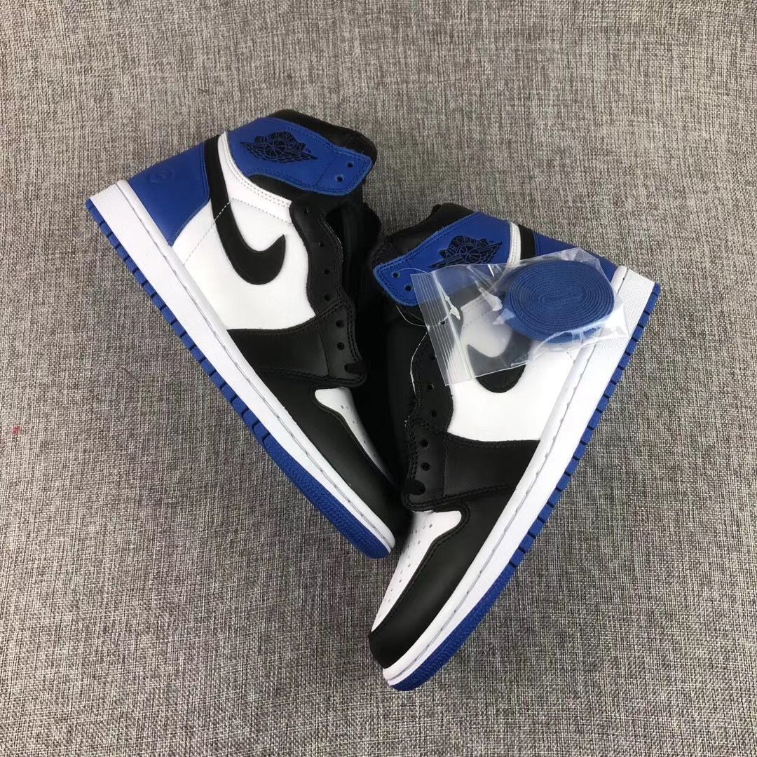Air Jordan 1 Retro Fragment High Sneakers Black White Blue