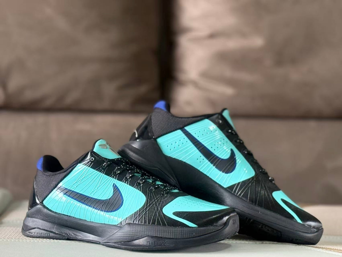 Nike Kobe 5 Tiffany Basketball Shoes in Black and Aqua