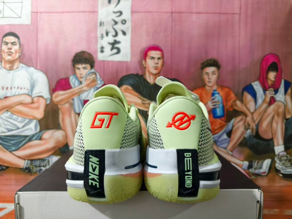 Nike GT basketball shoes in lime green