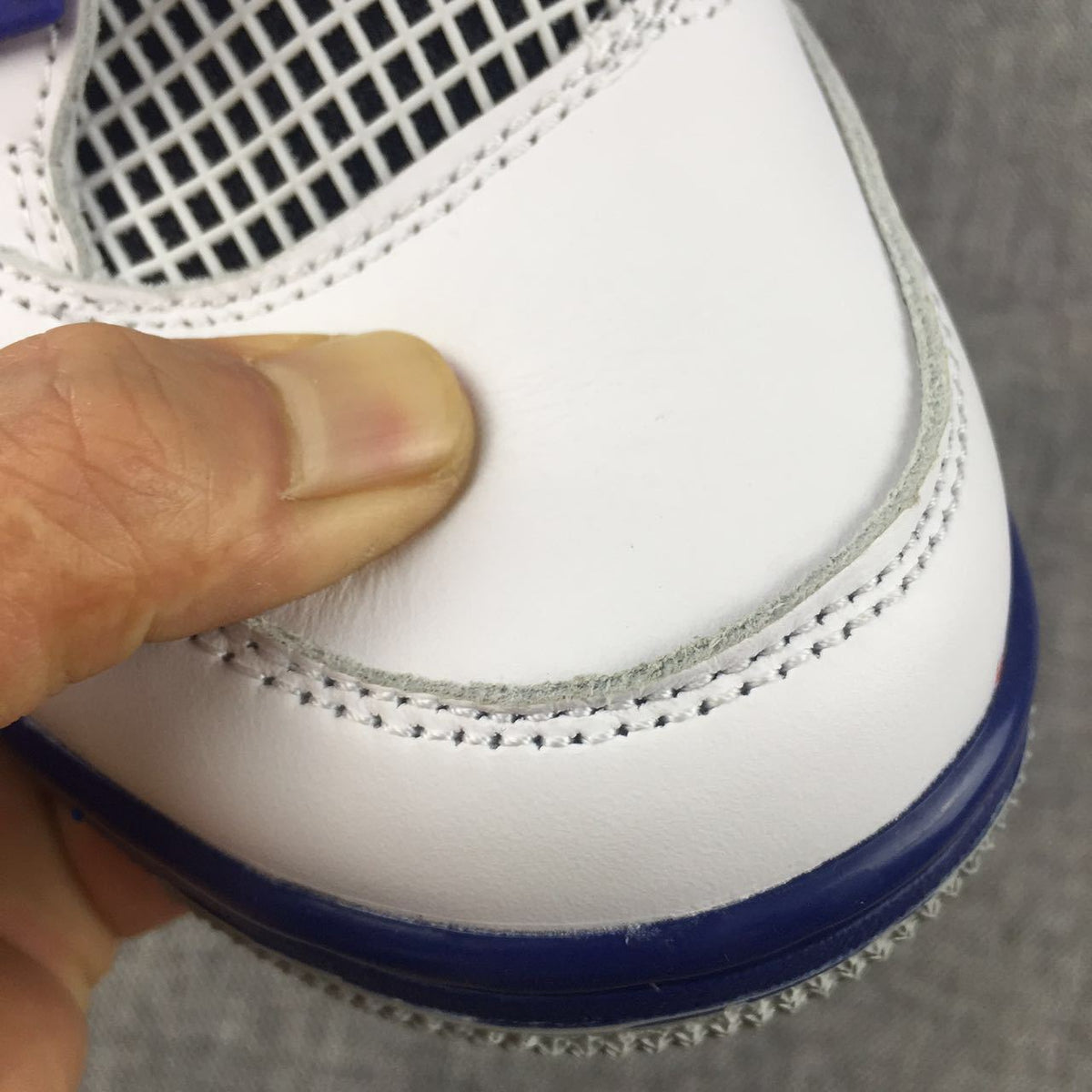 Jordan Air Jordan 4 White Black Blue Sneakers