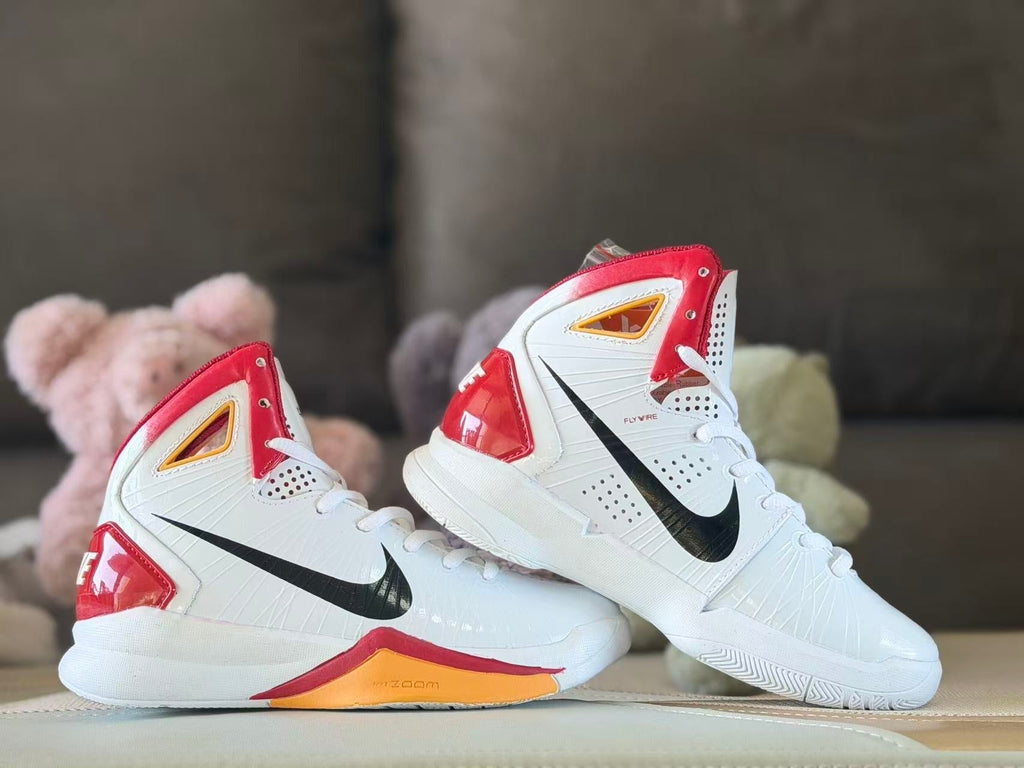 Nike HD2010 Kids High-Top Sneakers White Red