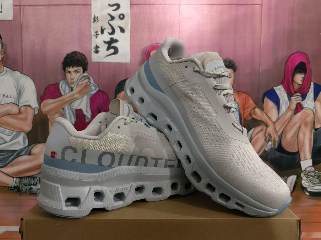 On Cloudmonster Sneakers White Jade