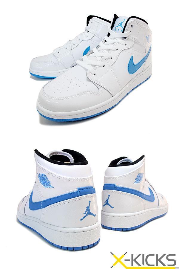 Jordan 1 High Sneakers White and Legend Blue