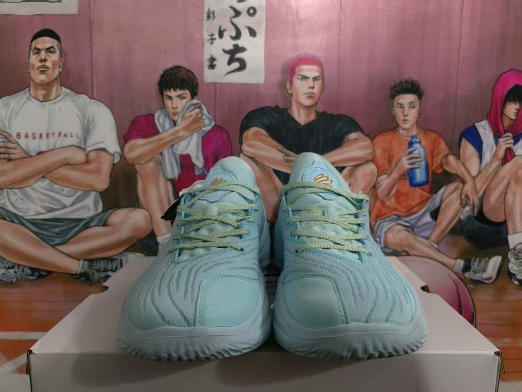 Blue Basketball Sneakers with XII Detail