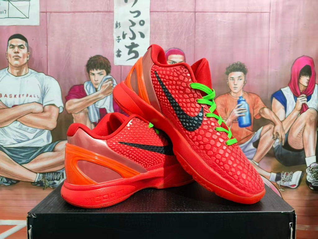 Nike Kobe 6 Reverse Grinch Basketball Shoes